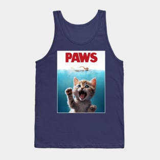 PAWS the pawsome movie parody poster Tank Top